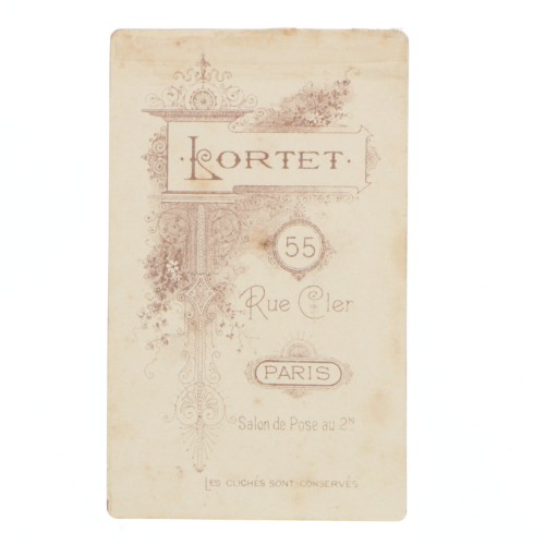 Carte de Visite Fotografo Lortet