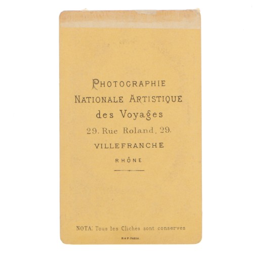Carte de Visite Fotografo Photographie Nationale Artistique