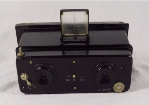 Gallus jumelle stereo camera with box 1925