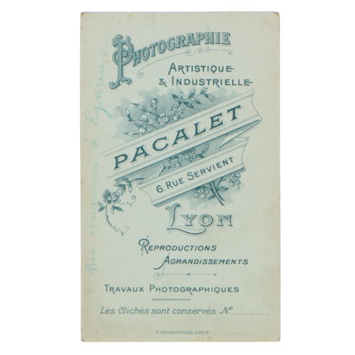 Carte de Visite Fotografo Pacalet