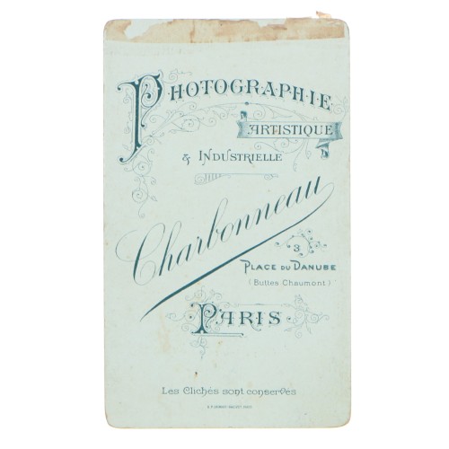 Carte de Visite Fotografo Charbonneau