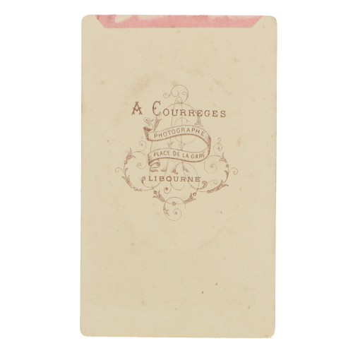 Carte de Visite Fotografo A.Courreges