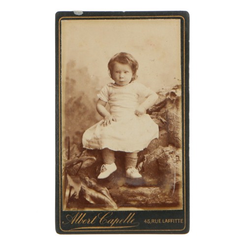 Carte de Visite Fotografo Albert Capelle