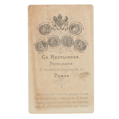 Carte de Visite Fotografo Ch.Reutlinger