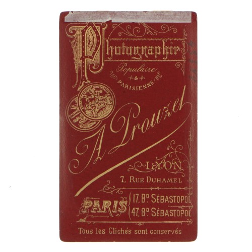 Carte de Visite Fotografo A.Prouzet