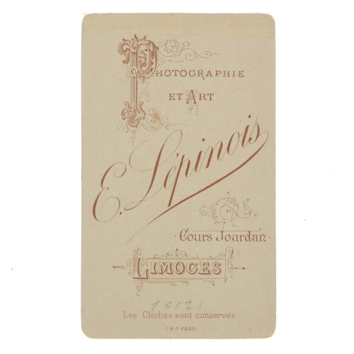 Carte de Visite Fotografo E.Lepinois