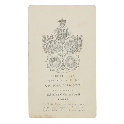 Carte de Visite Fotografo Ch.Reutlinger