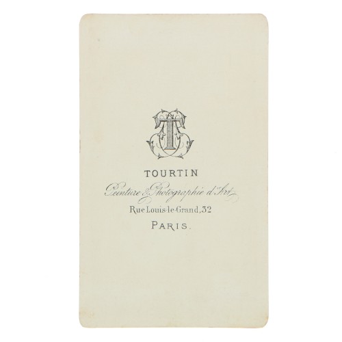 Carte de Visite Fotografo Tourtin Fecit