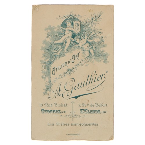 Carte de Visite Fotografo A.Gauthier