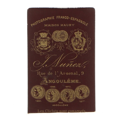 Carte de Visite Fotografo F.Nuñez