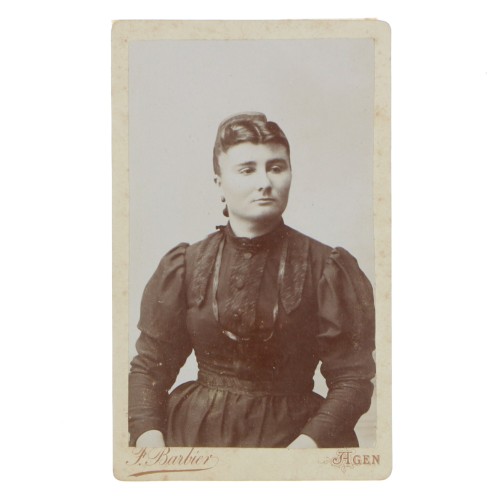 Carte de Visite Fotografo F.Barbier