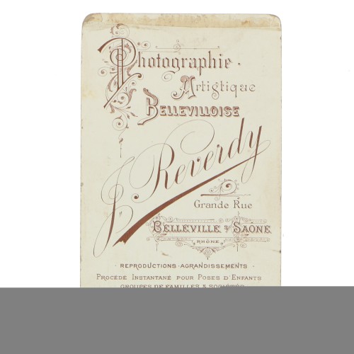 Carte de Visite Fotografo F.Reverdy