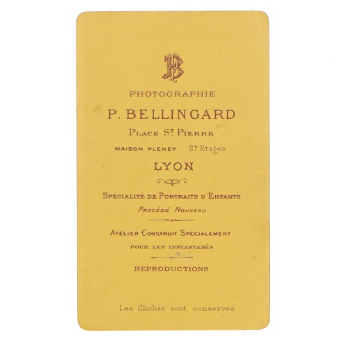 Carte de Visite Fotografo P.Bellingard