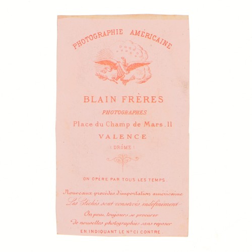 Carte de Visite Fotografo Blain Freres