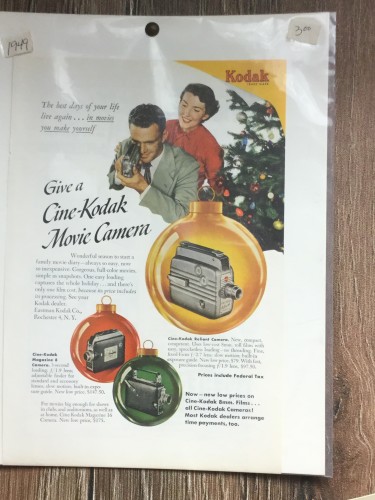 Hoja publicidad Kodak 1949 1869