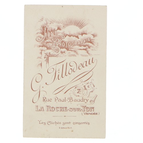 Carte de Visite Fotografo G.Fillodeau