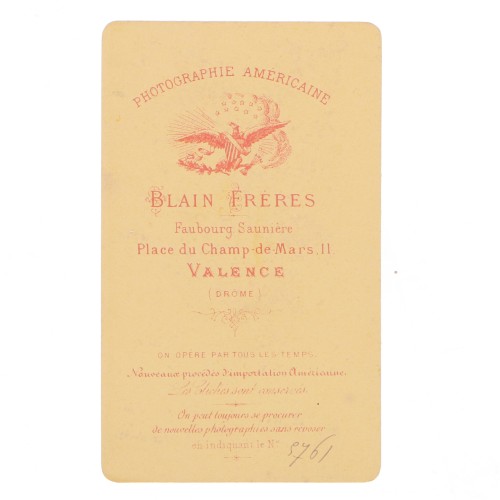 Carte de Visite Fotografo Blain Freres