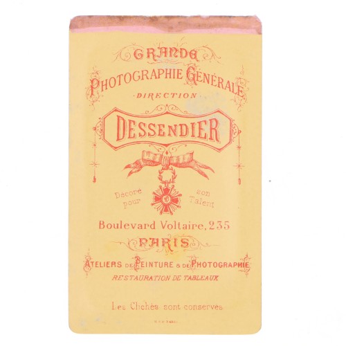 Carte de Visite Fotografo Dessendier