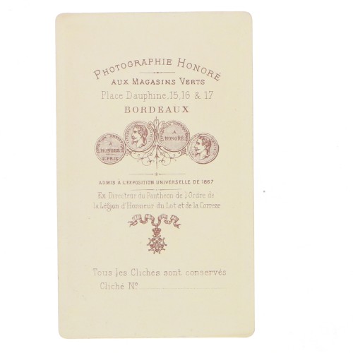 Carte de Visite Fotografo Honore