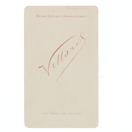 Carte de Visite Fotografo Villard