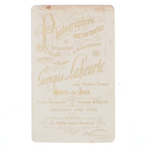 Carte de Visite Fotografo Georges Laheurte