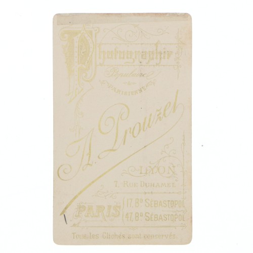 Carte de Visite Fotografo A.Prouzet