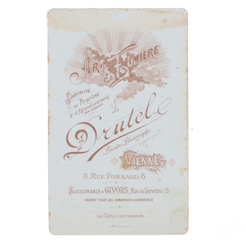 Carte de Visite Fotografo Drutel