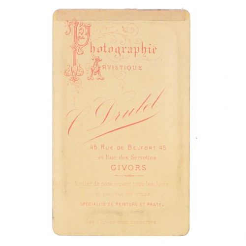 Carte de Visite Fotografo C.Drutel