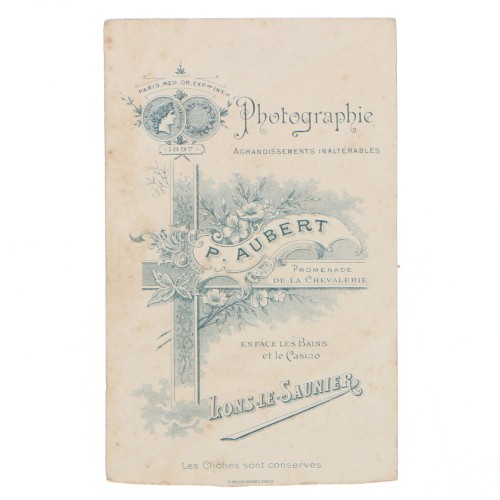 Carte de Visite Fotografo P.Aubert