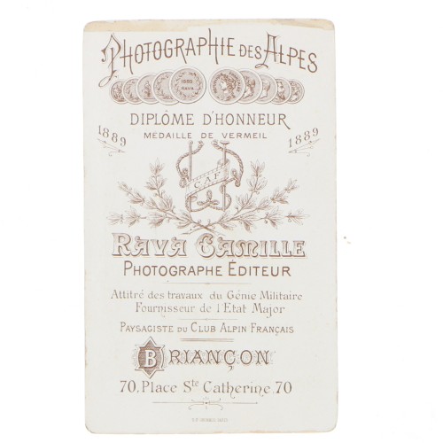 Carte de Visite Fotografo Rava Camille