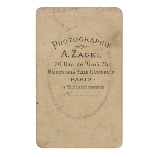 Carte de Visite Fotografo A.zagel