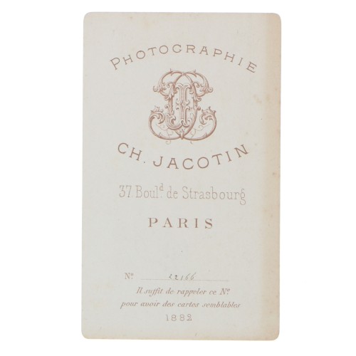 Carte de Visite Fotografo Charles Jacotin