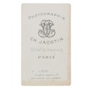 Carte de Visite Fotografo Ch.Jacotin