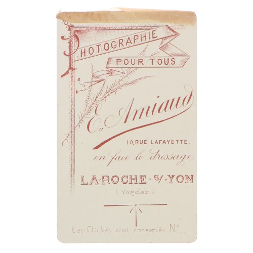 Carte de Visite Fotografo E.Amiaud