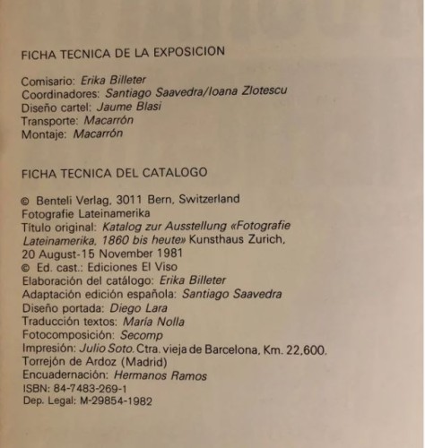 Libro 'Fotografía Iberoamericana desde 1860 hasta nuestros días' de Museo Español de Arte Contemporáneo Madrid