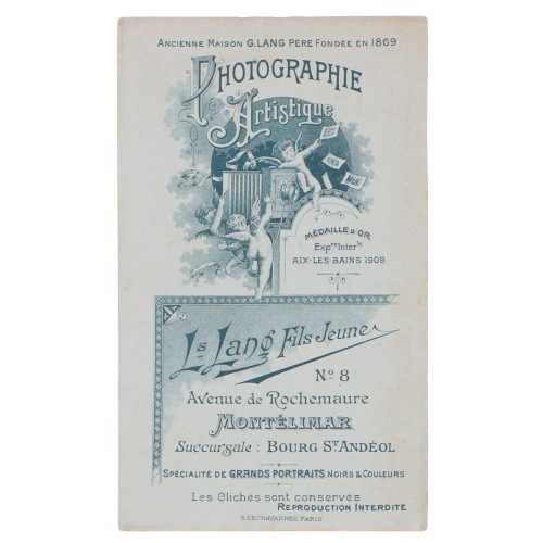 Carte de Visite Fotografo L.Lang Jeune