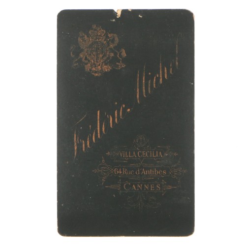 Carte de Visite Fotografo Frederic Michel