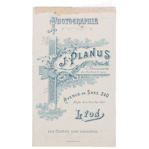 Carte de Visite Fotografo J.Planus