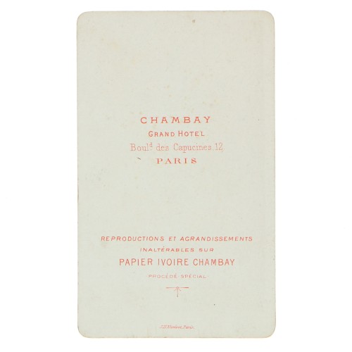 Carte de Visite Fotografo Chambay