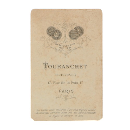 Carte de Visite Fotografo Touranchet