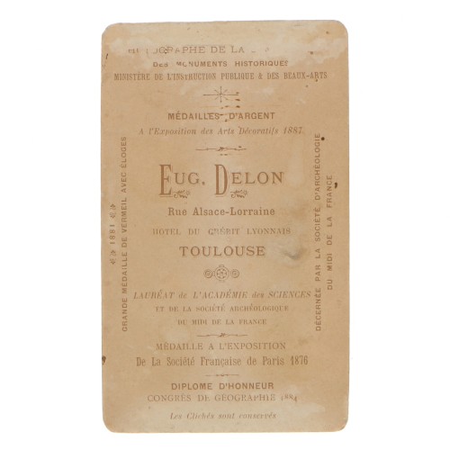 Carte de Visite Fotografo E.Delon