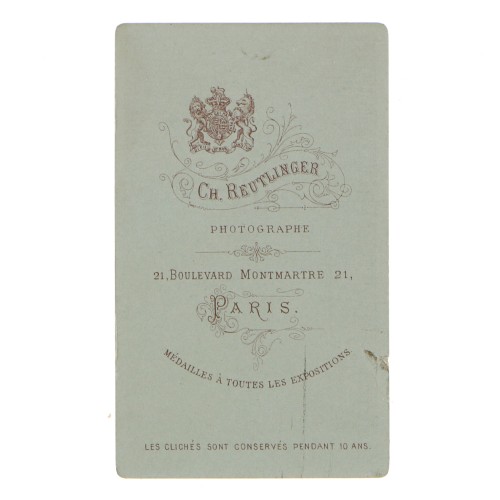 Carte de Visite Fotografo Ch.Reutlinger