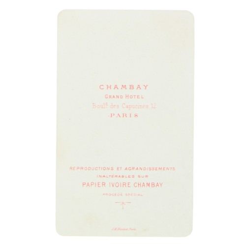 Carte de Visite Fotografo Chambay