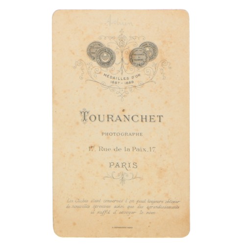 Carte de Visite Fotografo Touranchet