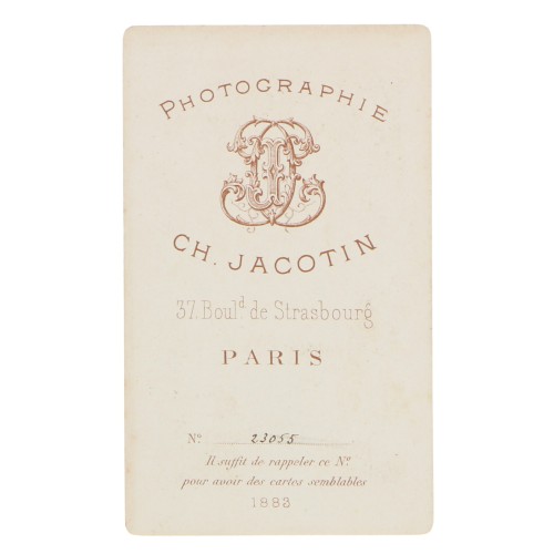 Carte de Visite Fotografo Ch.Jacotin