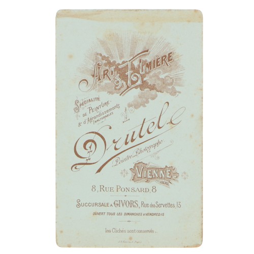 Carte de Visite Fotografo Drutel