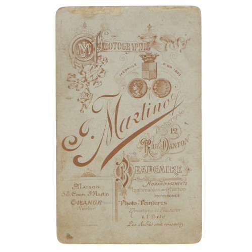 Carte de Visite Fotografo J.Martino