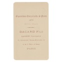 Carte de Visite Fotografo Bacard Fils