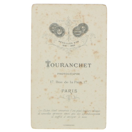 Carte de Visite Fotografo Touranchet