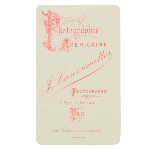 Carte de Visite Fotografo J.Lascoumettes